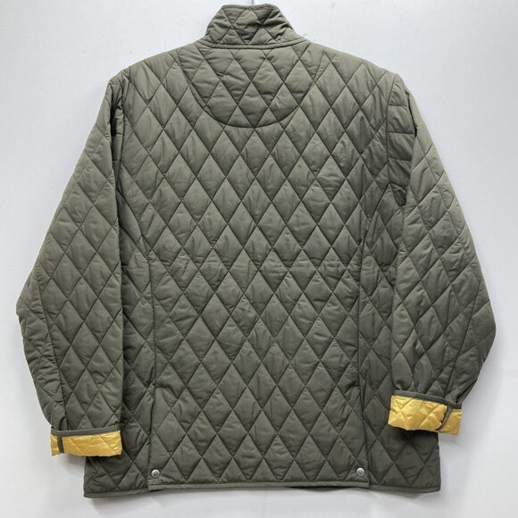 Lands' End Quilted Dory Jacket, Women's Size XL (18-20), Olive Green, Zip, NEW - Picture 7 of 11